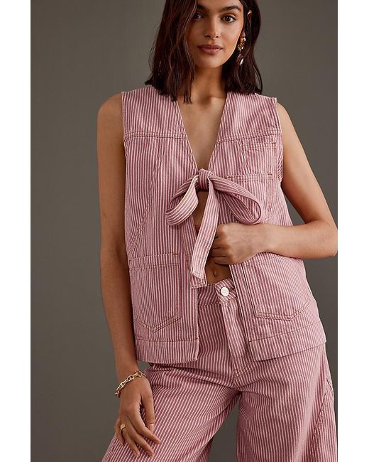 Damson Madder Dilly Tie-front Gilet | Lyst UK