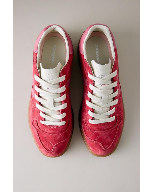Coolway Red Goal Suede Trainers