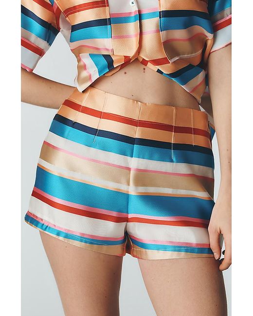 Maeve Blue Stripe Shorts