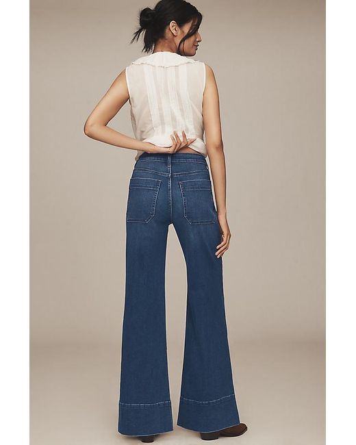 Pilcro Black The Rylan Relaxed High-Rise Flare Jeans By