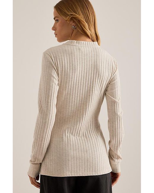 ALIGNE Natural Daphne Rib Cardigan