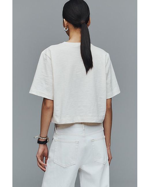 Maeve Gray The Cory Short-Sleeve Boxy T-Shirt By
