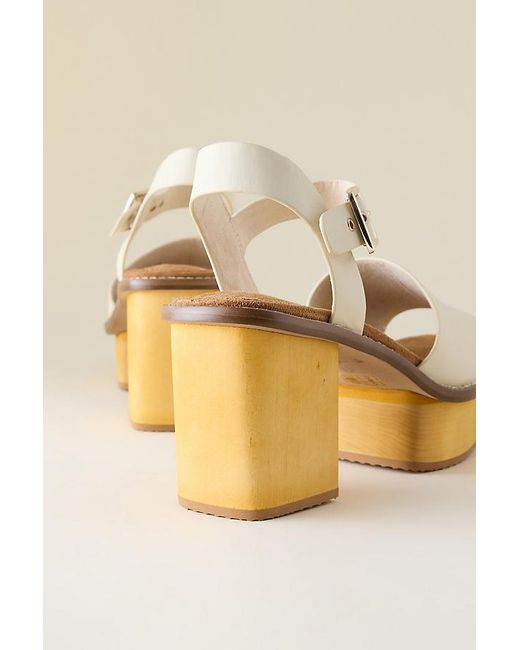 Kelsi Dagger Brooklyn Natural Groove Platform Sandals