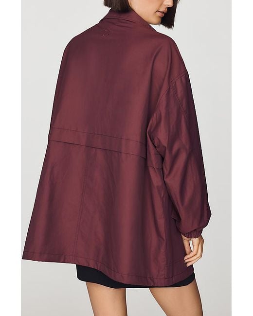 Maeve Red Oversized Lightweight Jacket