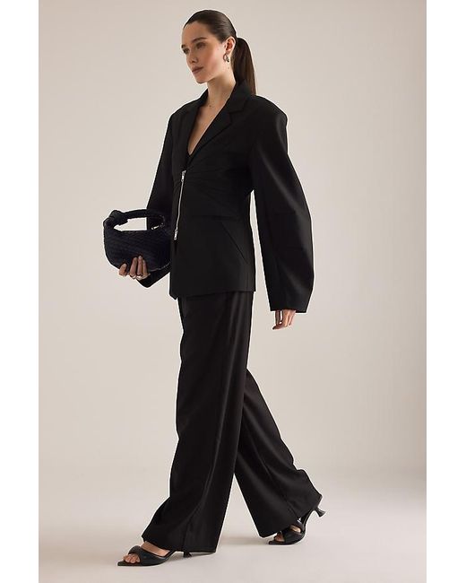 Gestuz Black Paula Wide-Leg Trousers