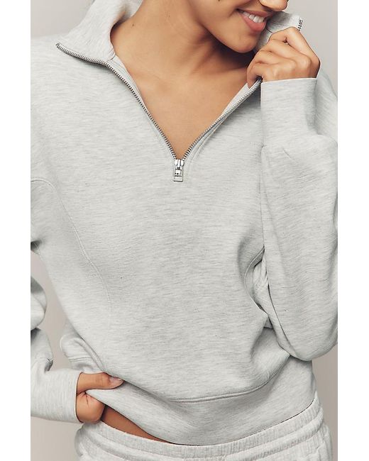 Daily Practice Gray Half-Zip Sweatshirt
