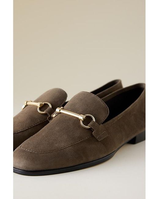 Maeve Natural Slim Leather Loafers