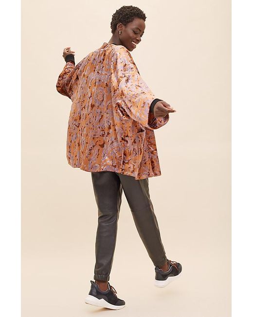Anthropologie Esme Velvet Kimono Jacket in Brown | Lyst UK