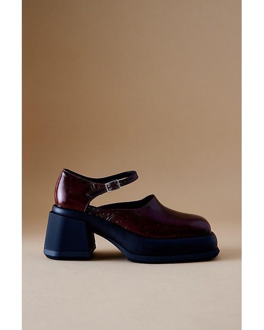 Miista Brown Coral Courts Mary Jane Shoes