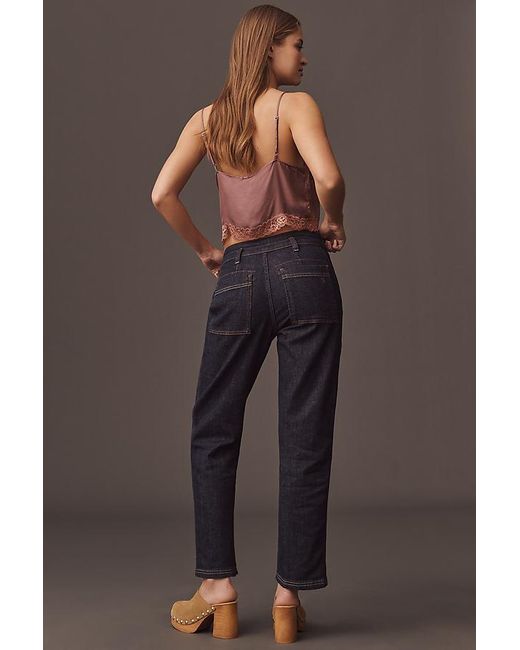 Pilcro Gray The Wanderer Mid-Rise Relaxed Jeans By