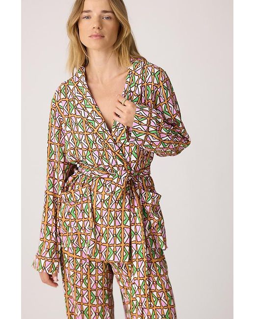 It's 9pm Natural Rizzo Bespa Suit Long Pyjama Set