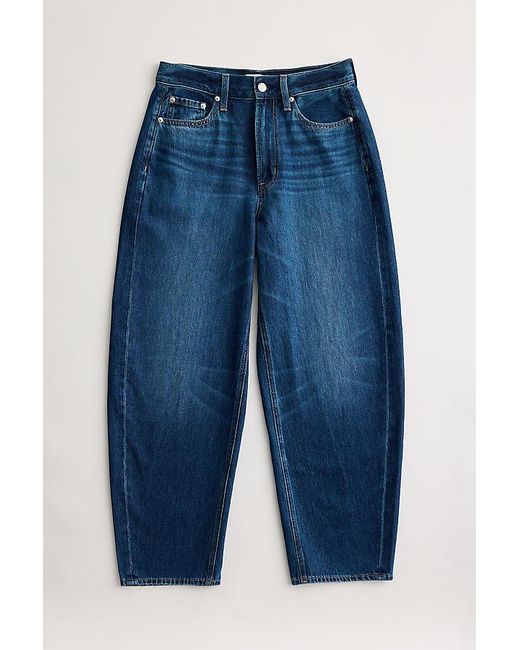 Pistola Blue Sacha High-Rise Barrel-Leg Jeans
