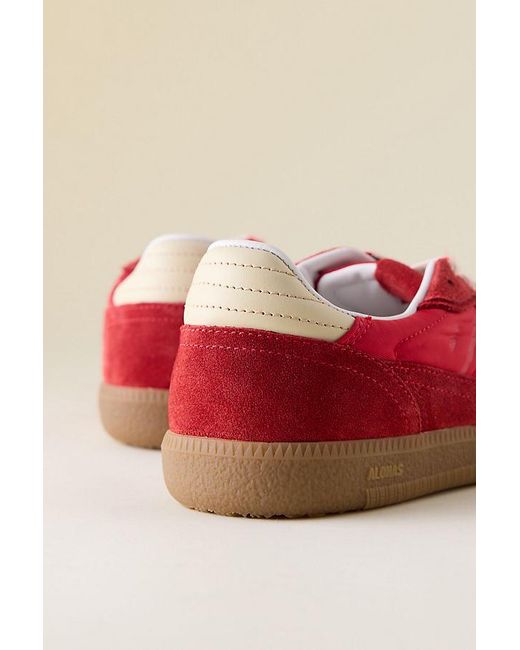 Alohas Red Tb.490 Rife Sheen Leather Trainers