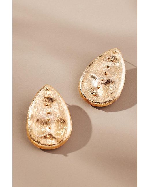 By Anthropologie Natural Teardrop Stud Earrings