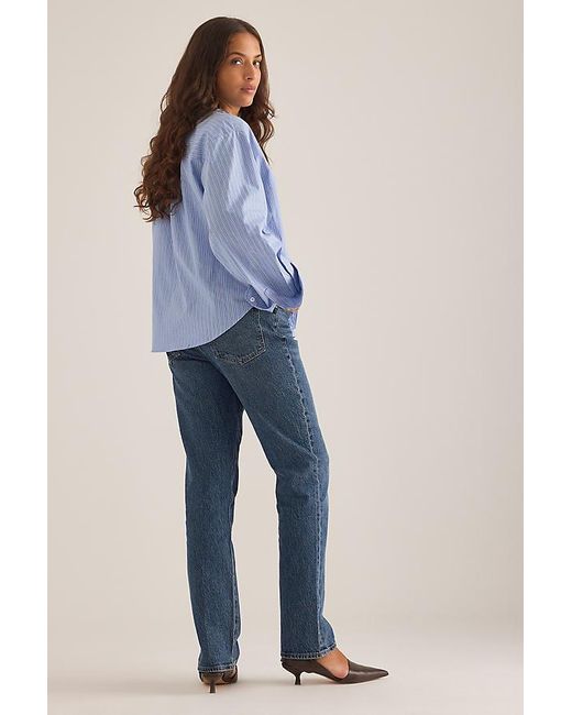Pistola Blue Bri High-Rise Slim Straight-Leg Jeans