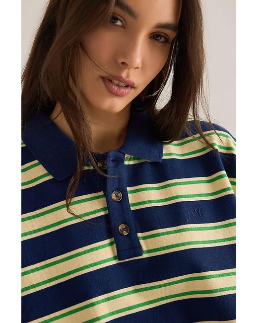 Damson Madder Green Zia Rugby Shirt