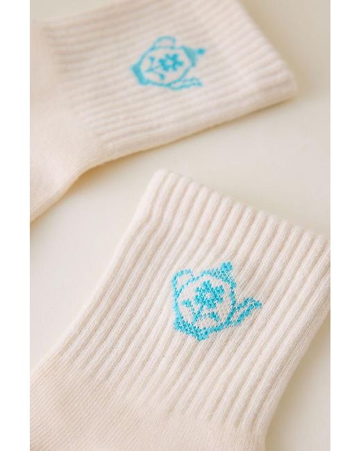 By Anthropologie Natural Icon Crew Socks