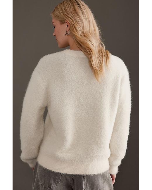 Anthropologie Natural Bow Intarsia Jumper