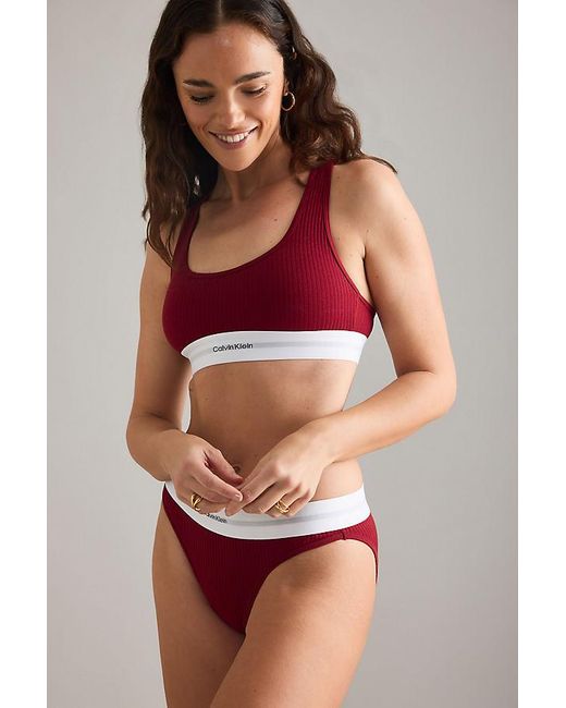 Calvin Klein Red Lightly Lined Bralette