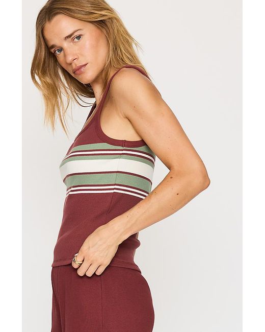 4th & Reckless Red Lani Stripe Tank Top