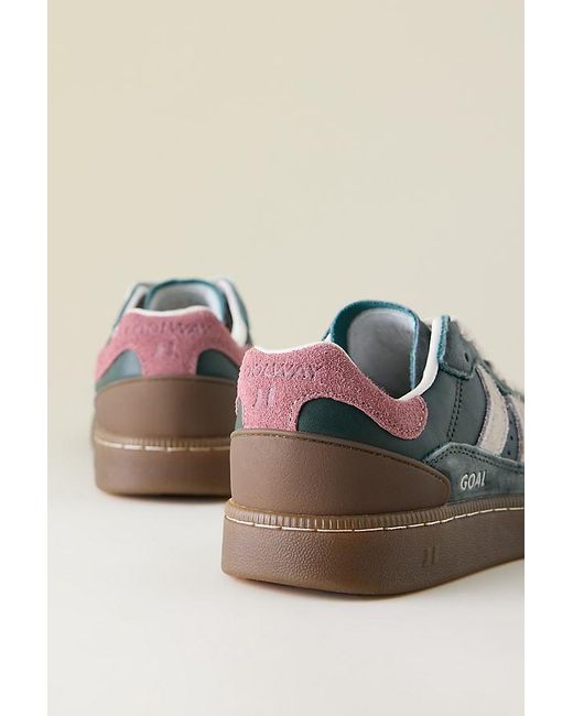 Coolway Green Goal Suede Trainers