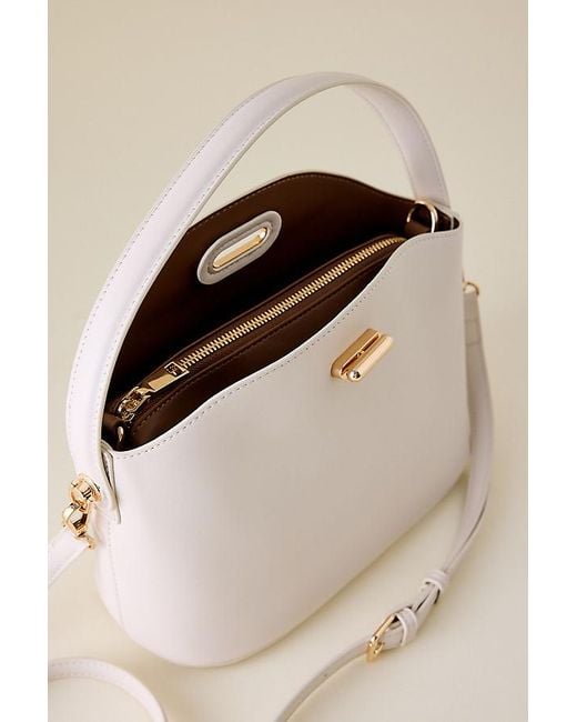 Melie Bianco Natural Lana Faux-Leather Shoulder Bag