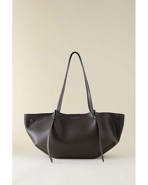 Charles & Keith Natural Calla Tote Bag