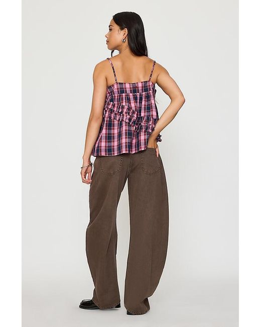 Damson Madder Purple Nyra Ruffle Cami Top