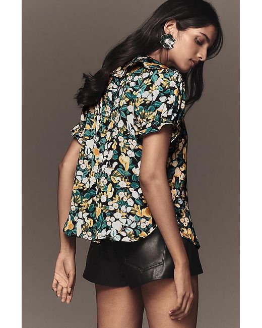 Pilcro Gray The Keira Blouse By