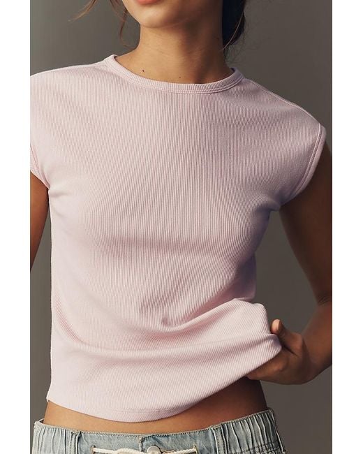 Maeve Black The Betty Crew-Neck Baby Muscle T-Shirt By