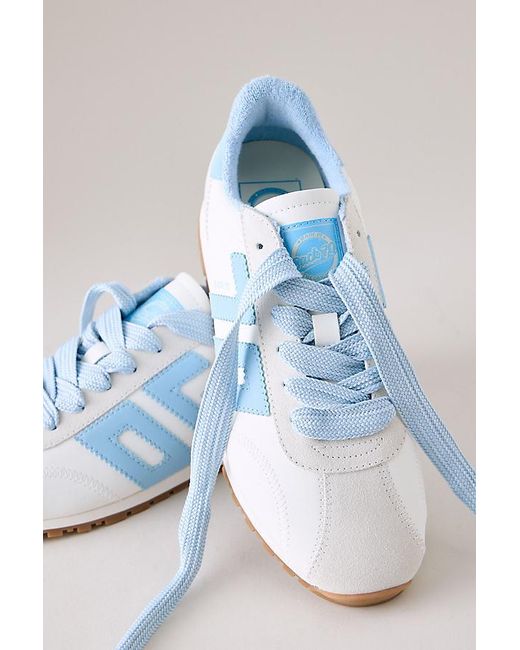 Back 70 Blue Nylon Trainers