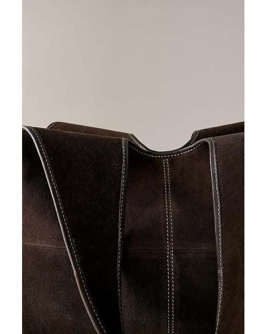 By Anthropologie Black The Contrast Tote Bag