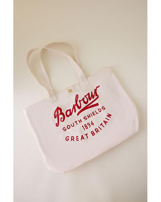 Barbour Natural Script Tote Bag