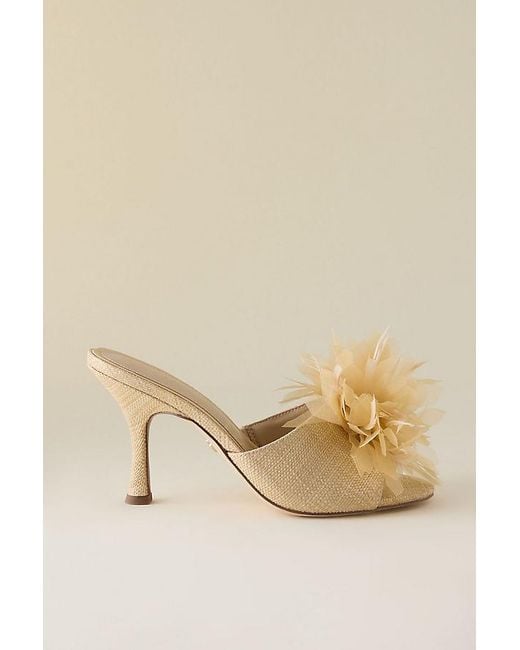 Sam Edelman Natural Jace Embellished Mule Heels