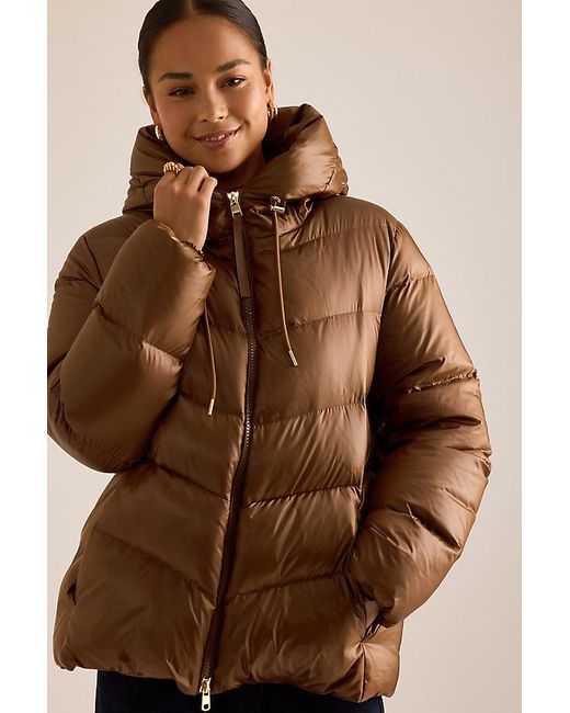 Varley Brown Madelina Lightweight Down Jacket