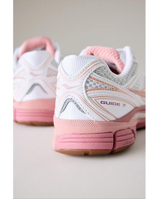 Saucony Pink Progrid Guide 7 Trainers