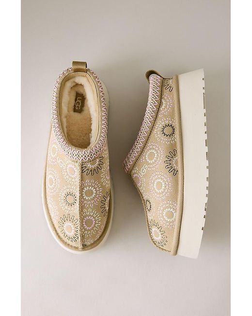 Ugg Natural Tazz Sun Stitch Slippers