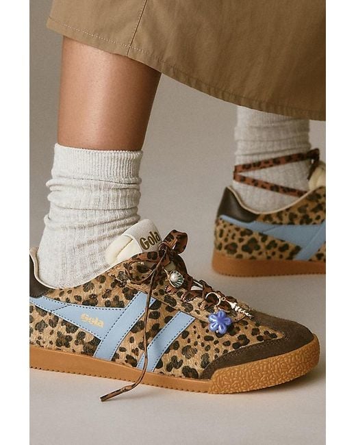 Gola Brown X Anthropologie Elan Leopard Trainers
