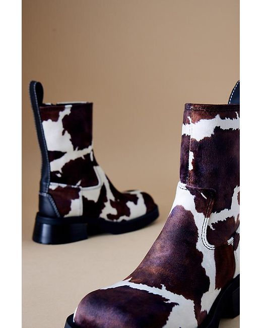 Miista Blue Yolanda Cow Ankle Boots