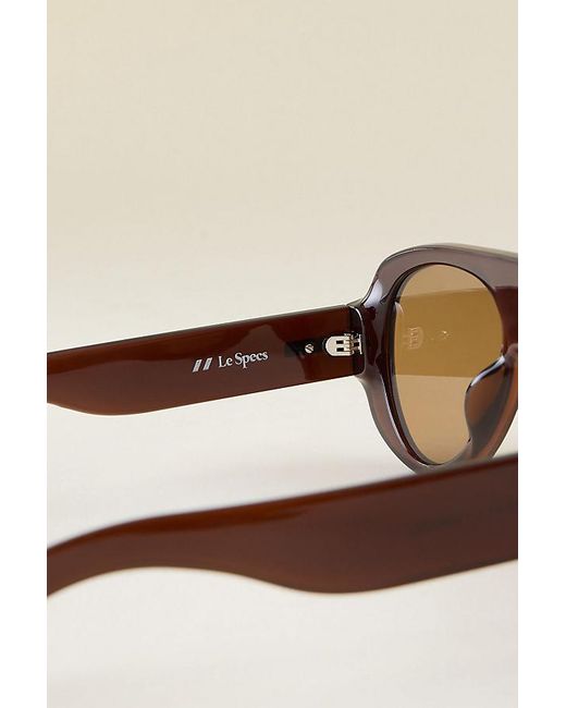 Le Specs Natural Dream Boat Oversized Aviator Sunglasses