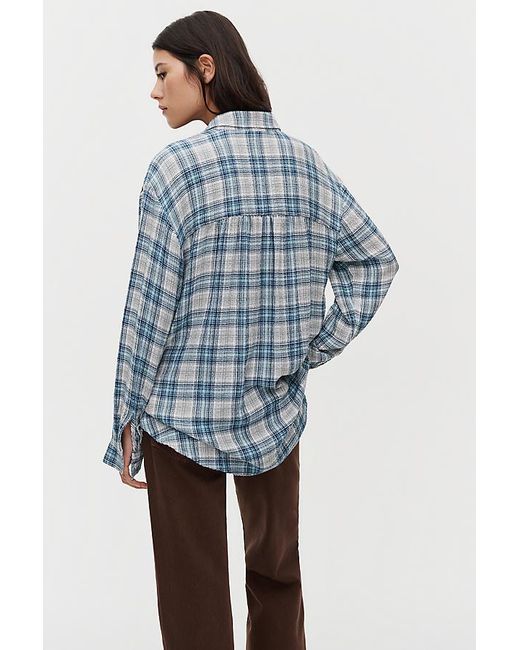 Pilcro Black The Hadley Relaxed Buttondown Shirt By U200B