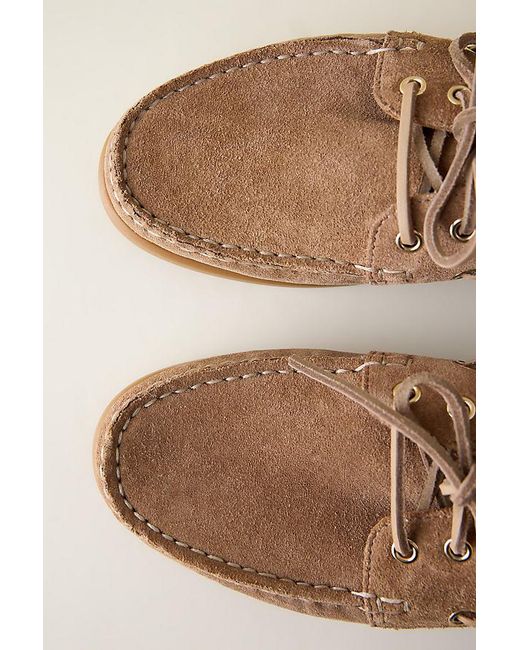 Vagabond Natural Vagabond Loui Suede Boat Shoes