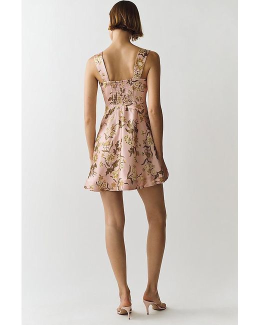 Maeve Natural Jocelyn Sleeveless Slip Mini Dress