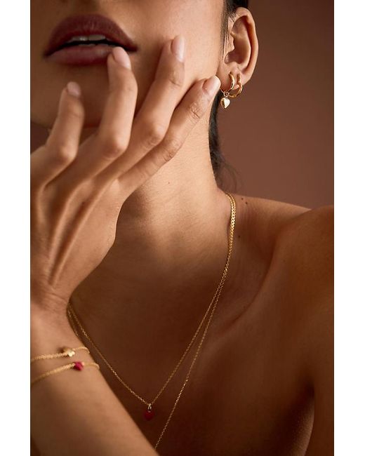 Enamel Copenhagen Natural Amore Huggie Hoop Earrings