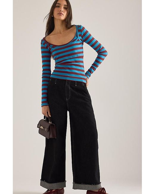 Damson Madder Blue Pascal Loose Jeans