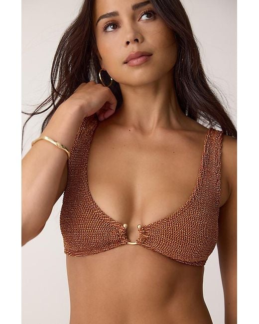 Bondeye Brown Maven Scoop Bikini Top