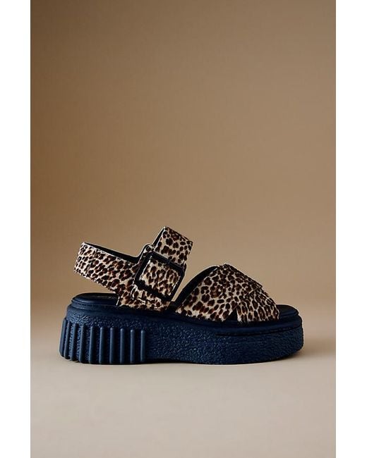 Clarks Blue Evamar Wish Sandals