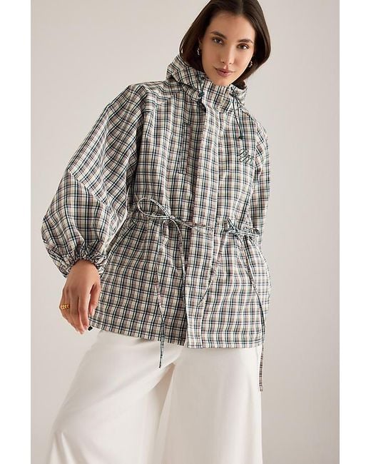 Damson Madder Multicolor Liu Check Raincoat