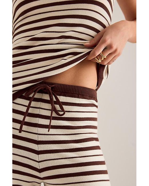4th & Reckless Natural Thalia Stripe Knit Trousers