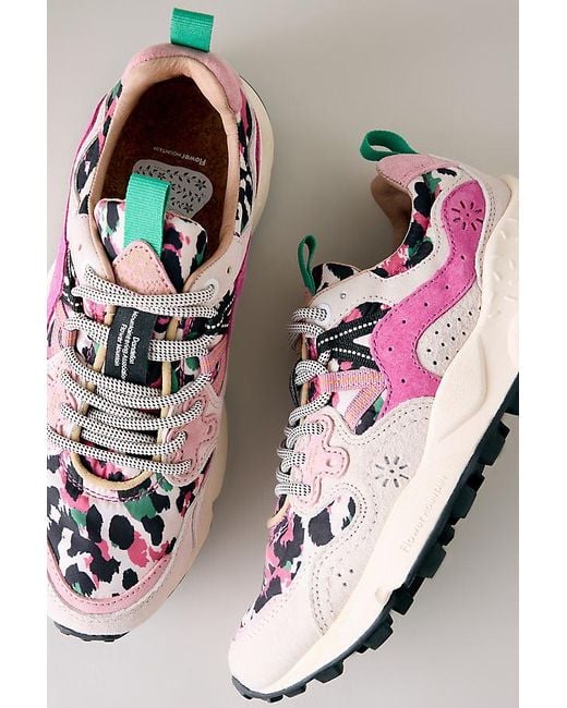 Flower Mountain Pink Yamano 3 Trainers